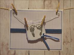 Blue Baby Foot Prints