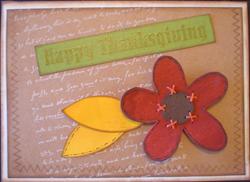 Happy Thanksgiving Flower